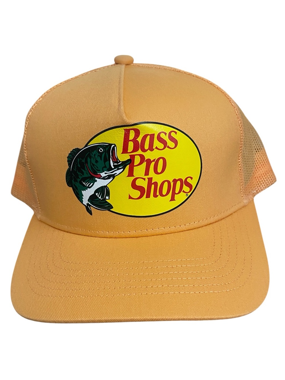 Bass Pro Shops Orange Mesh Logo Trucker Hat Unisex